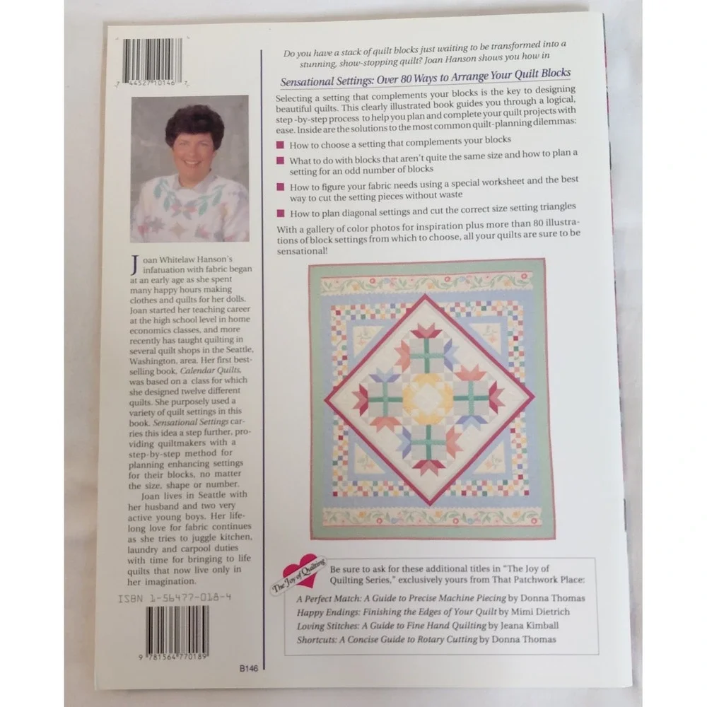Sensational Settings Over 80 Ways to Arrange Your Quilt Blocks Joan Hanson 1993